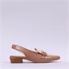 Hispanitas Azucena Slingback Block Heel - Caramel Cream